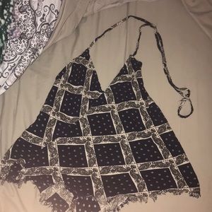 Cute fringed halter top